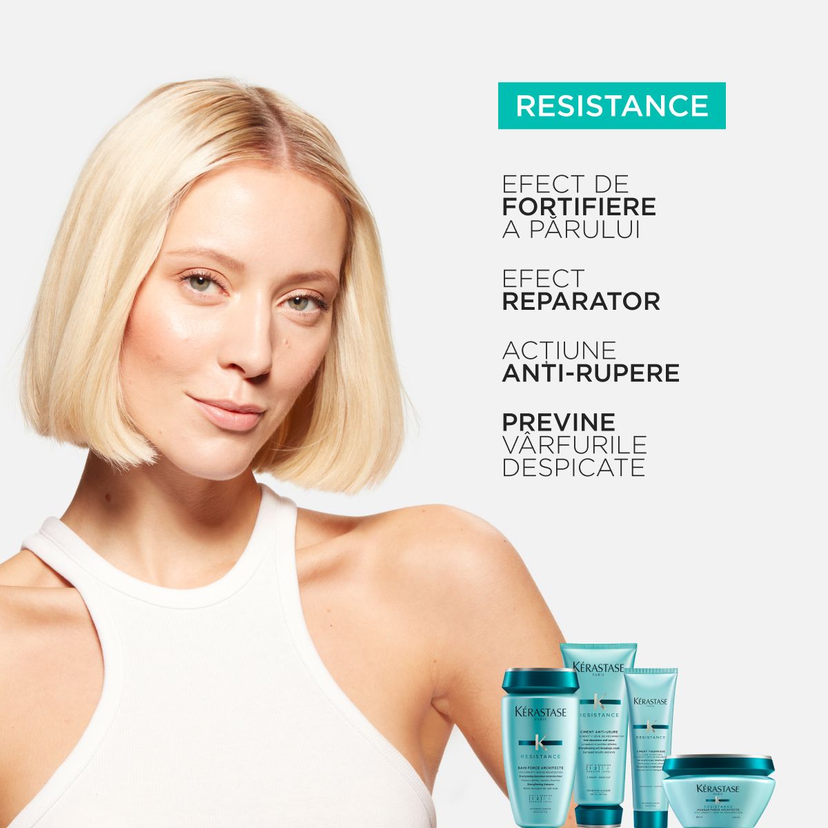 Sampon reparator reincarcabil Kérastase Resistance Bain Force Architecte 500 ml