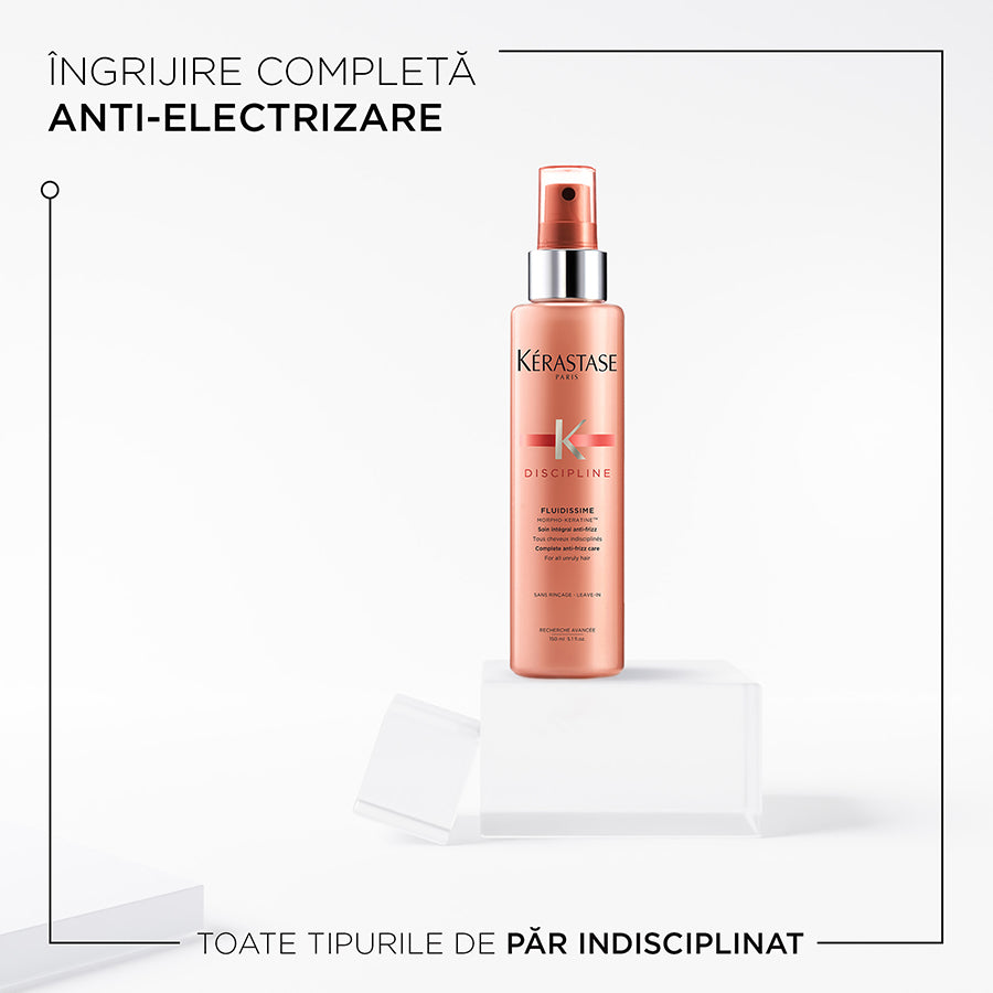 Spray tratament pentru par nedisciplinat Kérastase, Discipline, Fluidissime, 150ml