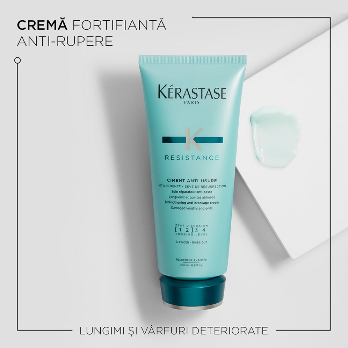 Balsam anti-rupere pentru par deteriorat - Kerastase Resistance Ciment Antiusure 200ml