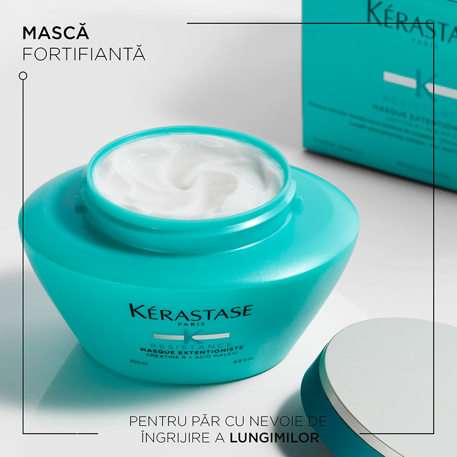 Mască pentru fortificarea lungimilor - Kérastase Masque Extentioniste - Menținerea aspectului sănătos al părului - 200ml