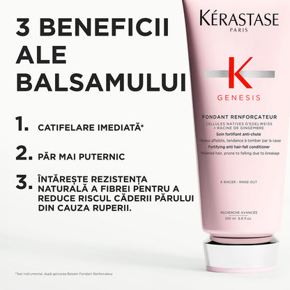 Strengthening conditioner for weak hair - Kérastase Genesis Fondant Renforçateur - Strengthens and protects hair prone to hair loss - 200ml