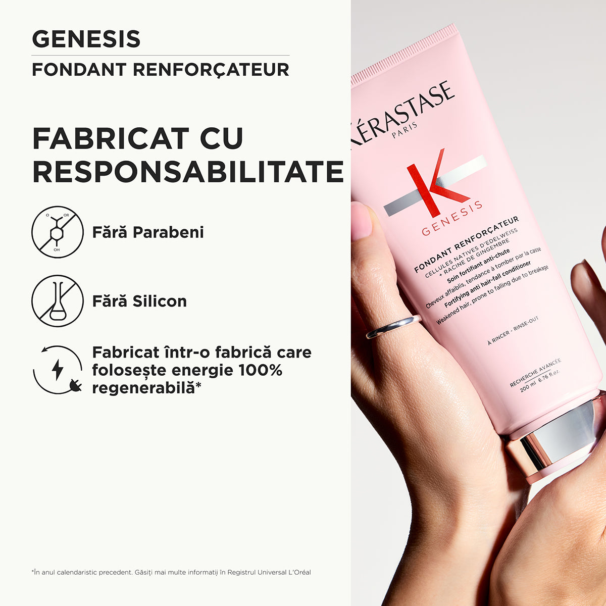 Strengthening conditioner for weak hair - Kérastase Genesis Fondant Renforçateur - Strengthens and protects hair prone to hair loss - 200ml