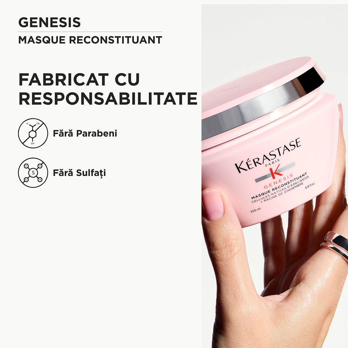 Strengthening mask for weakened hair - Kérastase Genesis Masque Reconstituant - Repair and strengthening - 200ml