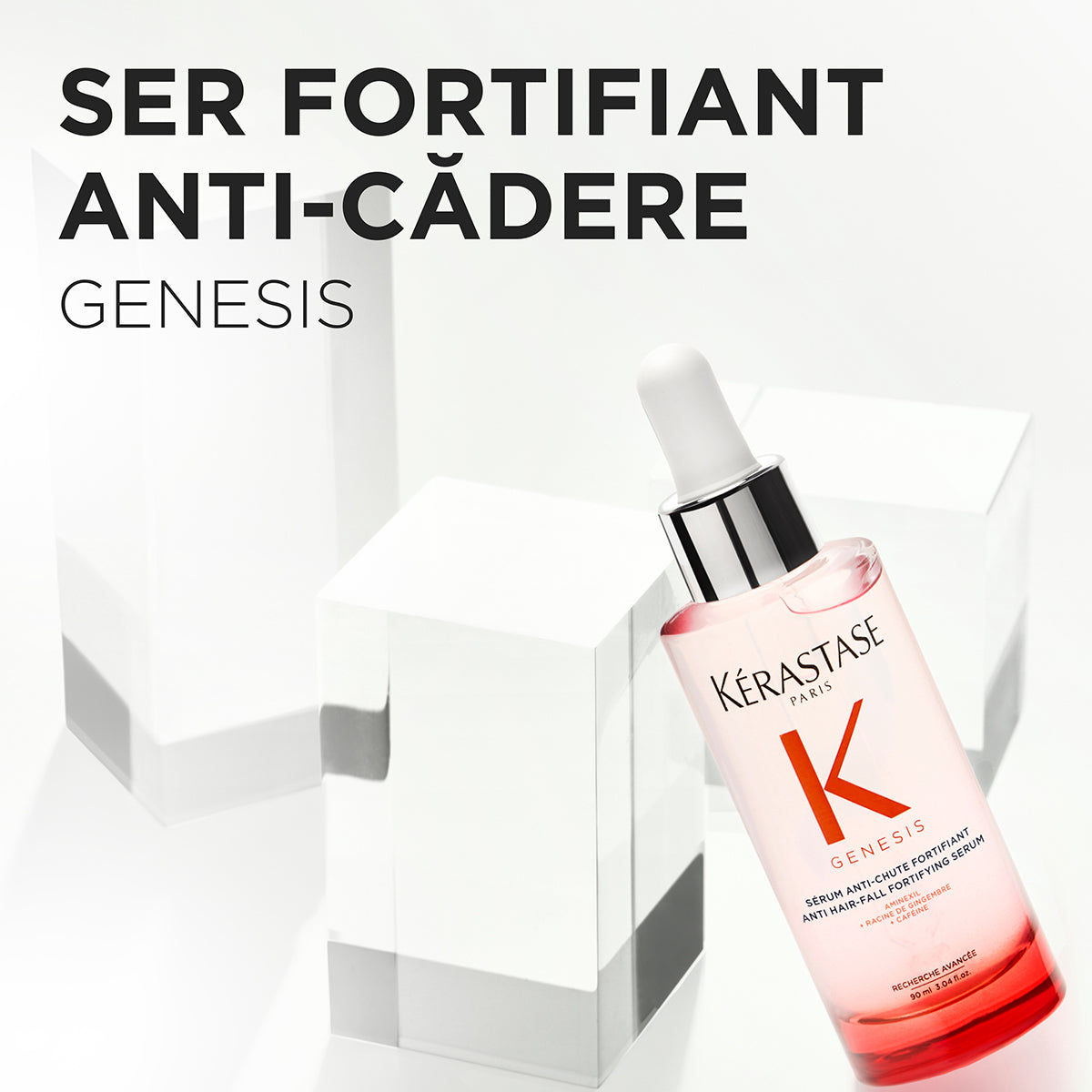 Set Kérastase Genesis Trio Anti-Chute Fortifiant – 3×90ml | Serum fortifiant împotriva căderii părului