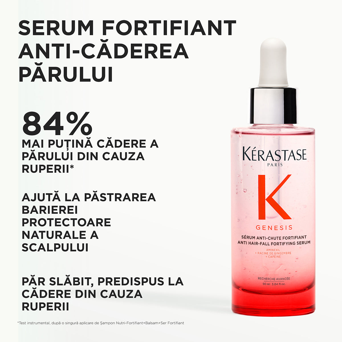 Set Kérastase Genesis Trio Anti-Chute Fortifiant – 3×90ml | Serum fortifiant împotriva căderii părului