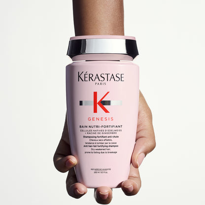 Fortifying shampoo for dry hair - Kérastase Genesis Bain Nutri Fortifiant - Nourishes and strengthens weakened hair - 250ml
