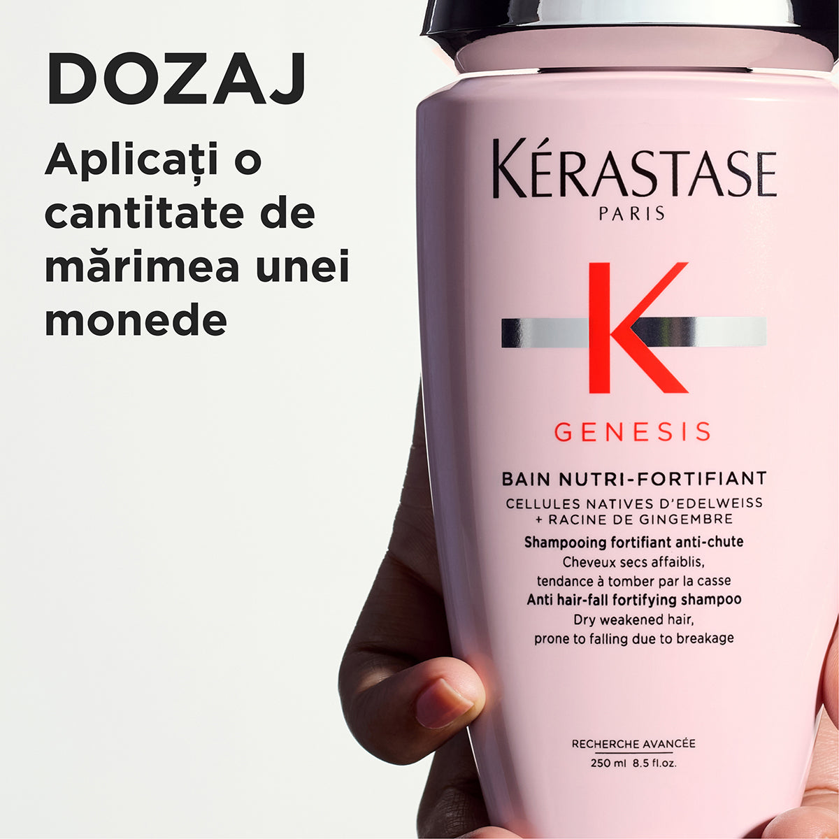 Fortifying shampoo for dry hair - Kérastase Genesis Bain Nutri Fortifiant - Nourishes and strengthens weakened hair - 250ml