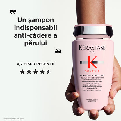 Fortifying shampoo for dry hair - Kérastase Genesis Bain Nutri Fortifiant - Nourishes and strengthens weakened hair - 250ml