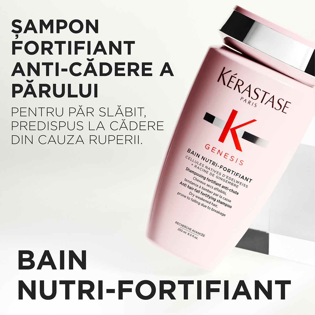 Fortifying shampoo for dry hair - Kérastase Genesis Bain Nutri Fortifiant - Nourishes and strengthens weakened hair - 250ml