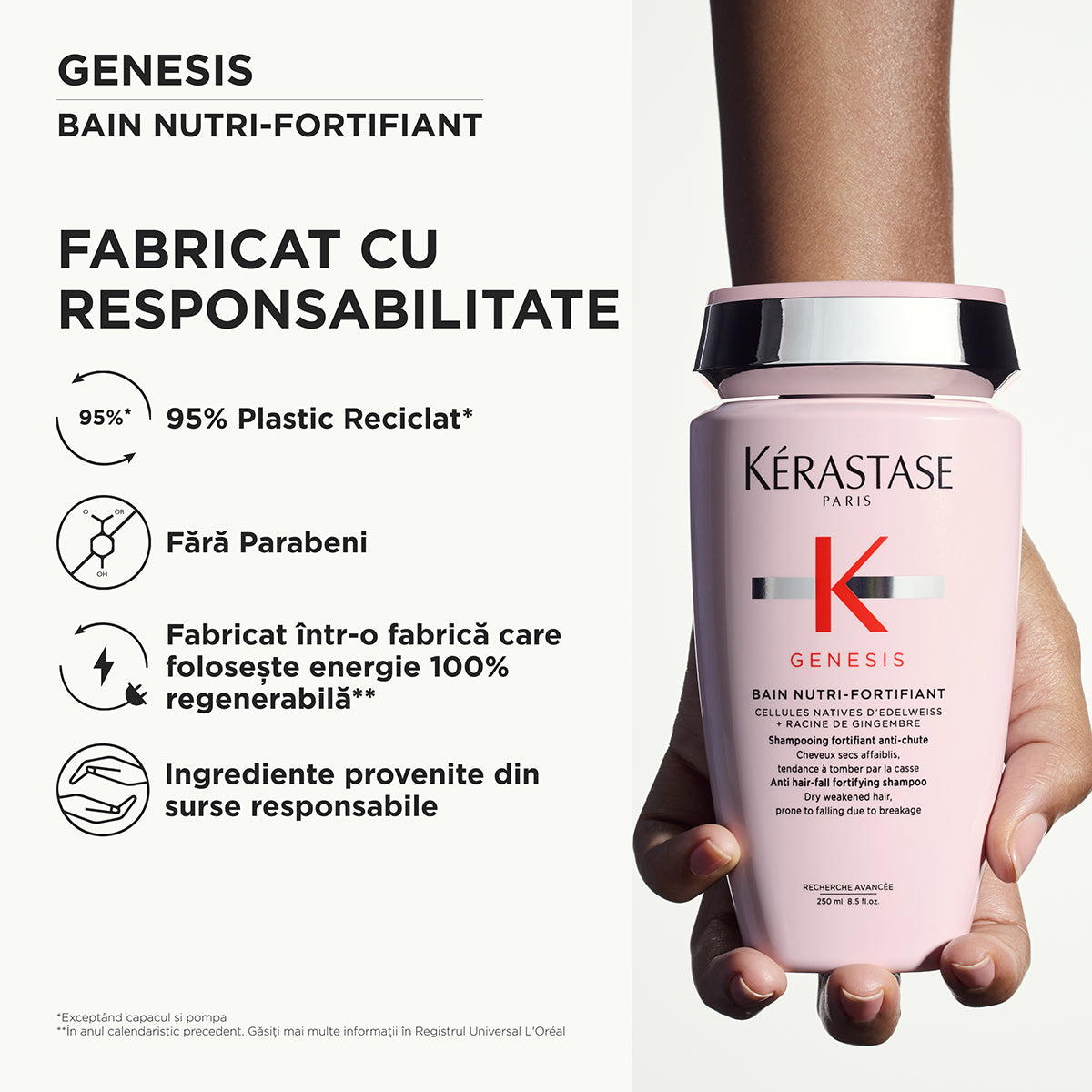 Fortifying shampoo for dry hair - Kérastase Genesis Bain Nutri Fortifiant - Nourishes and strengthens weakened hair - 250ml