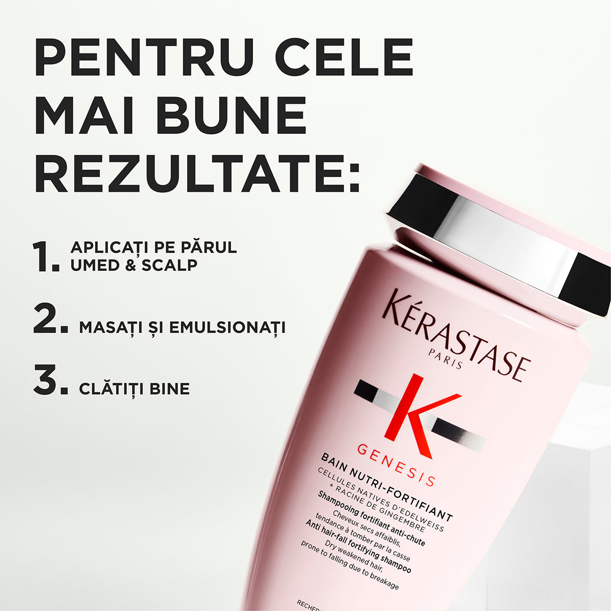 Fortifying shampoo for dry hair - Kérastase Genesis Bain Nutri Fortifiant - Nourishes and strengthens weakened hair - 250ml