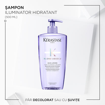 Șampon hidratant iluminator - Kerastase Blond Absolu Bain Lumiere - reîncărcabil 500ml