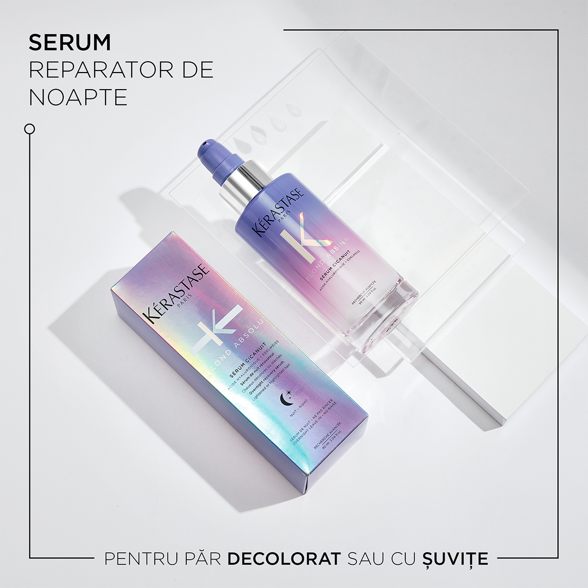 Serum de păr - Kérastase Blond Absolu Serum Cicanuit - Recuperare intensă pe timpul nopții - 90ml