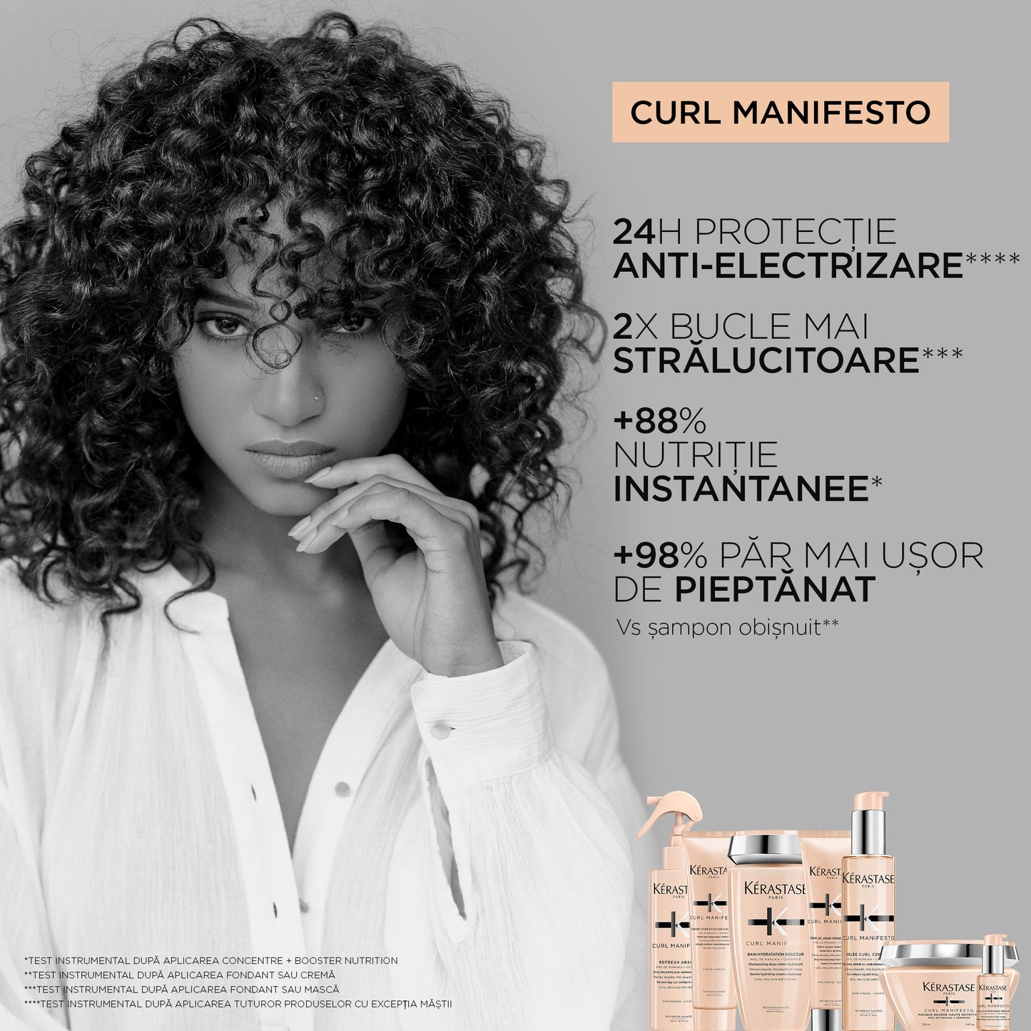 Crema fara clatire pentru par ondulat si cret Kérastase CURL MANIFESTO Crème De Jour Fondamentale 150 ml