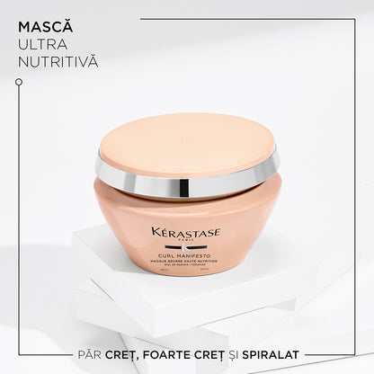 Ultra-Nourishing Mask for Curly and Wavy Hair — Kérastase Curl Manifesto Masque Beurre Haute Nutrition 200ml