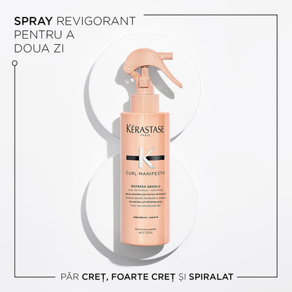 Spray revigorant pentru bucle - Kérastase Curl Manifesto Refresh Absolu - Revigorare și definire pentru bucle - 190ml