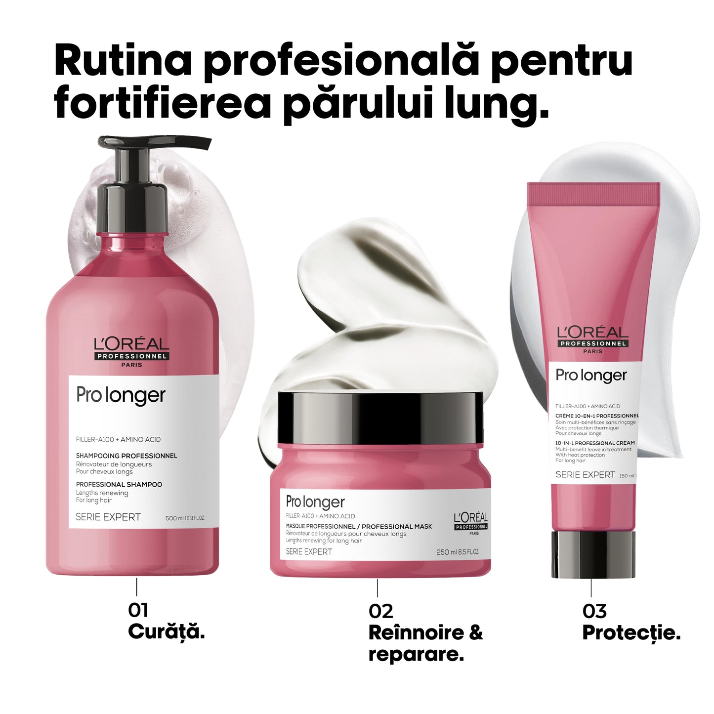 Șampon pentru păr lung și vârfuri fragile — L'Oréal Professionnel Pro Longer 500ml