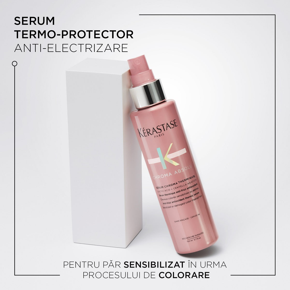 Antioxidant Thermo-Protective Serum - Kérastase Chroma Absolu Sérum Chroma Thermique - Heat Protection and Anti-Frizz for Color-Treated Hair - 150ml