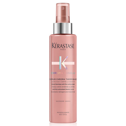 Antioxidant Thermo-Protective Serum - Kérastase Chroma Absolu Sérum Chroma Thermique - Heat Protection and Anti-Frizz for Color-Treated Hair - 150ml