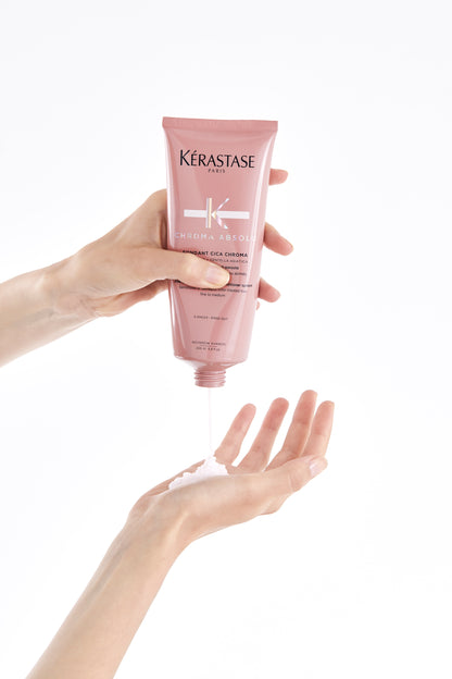 Anti-Porosity Repairing Conditioner - Kérastase Chroma Absolu Fondant Cica Chroma - Repair and Anti-Porosity Protection - 200ml