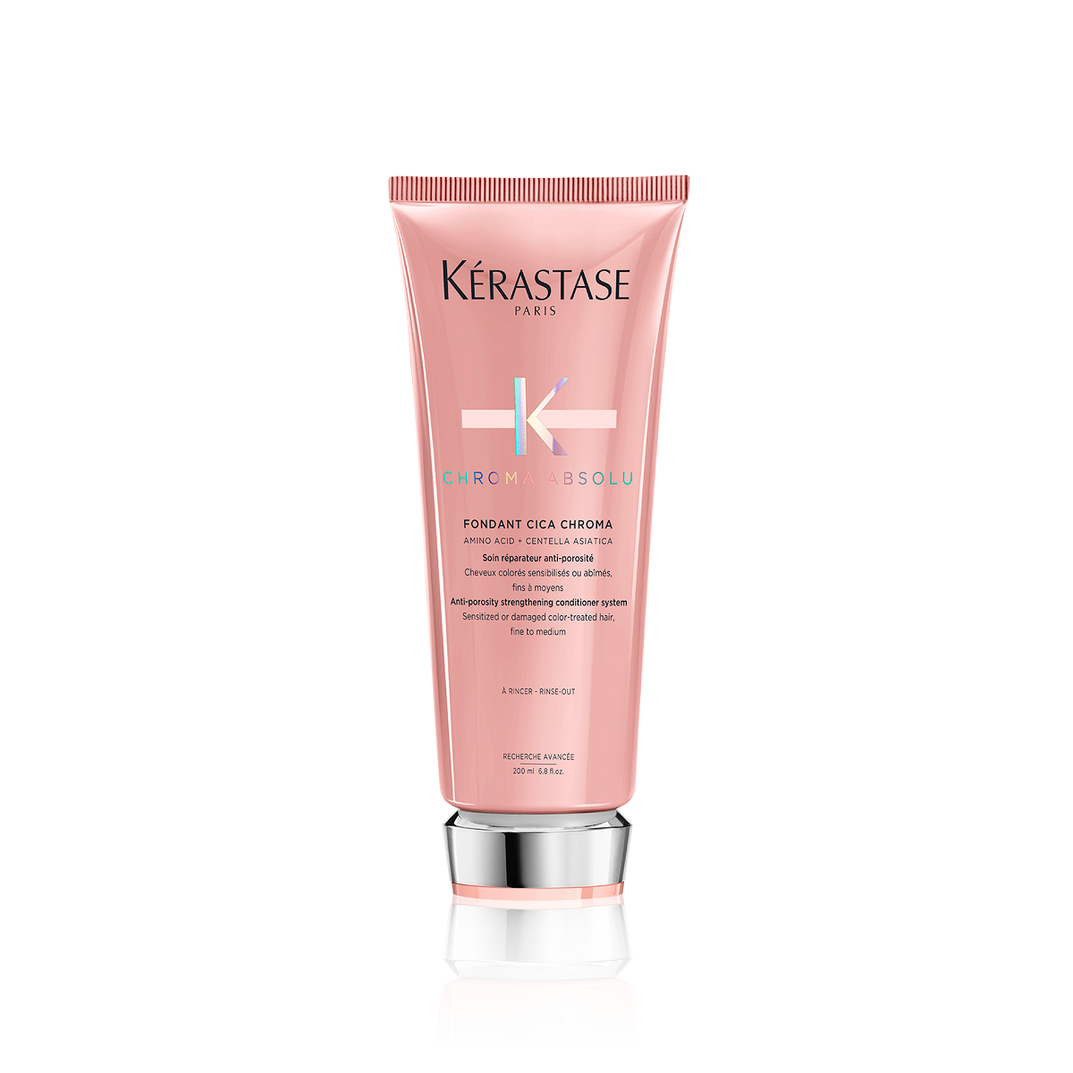 Anti-Porosity Repairing Conditioner - Kérastase Chroma Absolu Fondant Cica Chroma - Repair and Anti-Porosity Protection - 200ml
