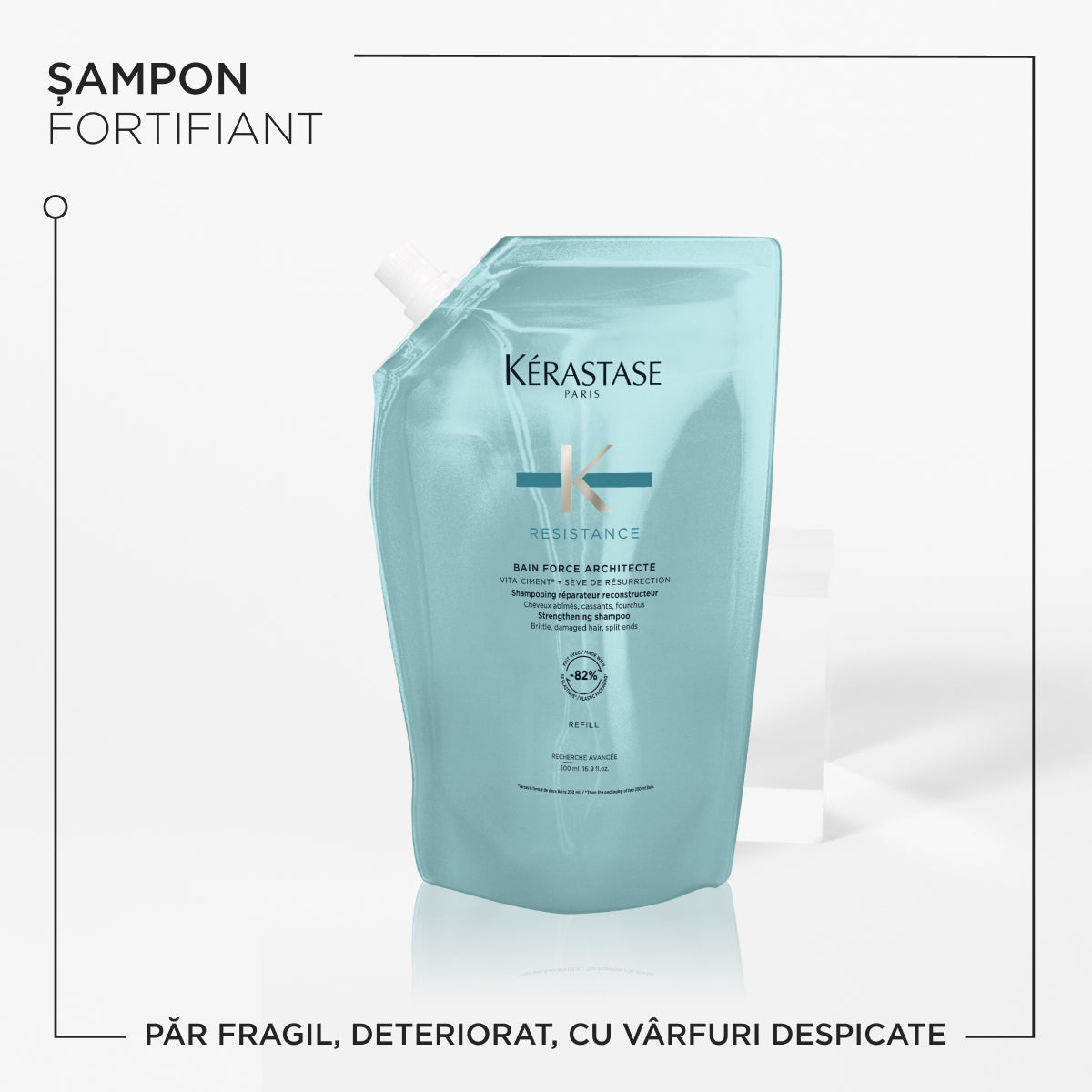 Rezerva sampon reconstructor Kérastase Resistance Bain Force Architecte 500ml