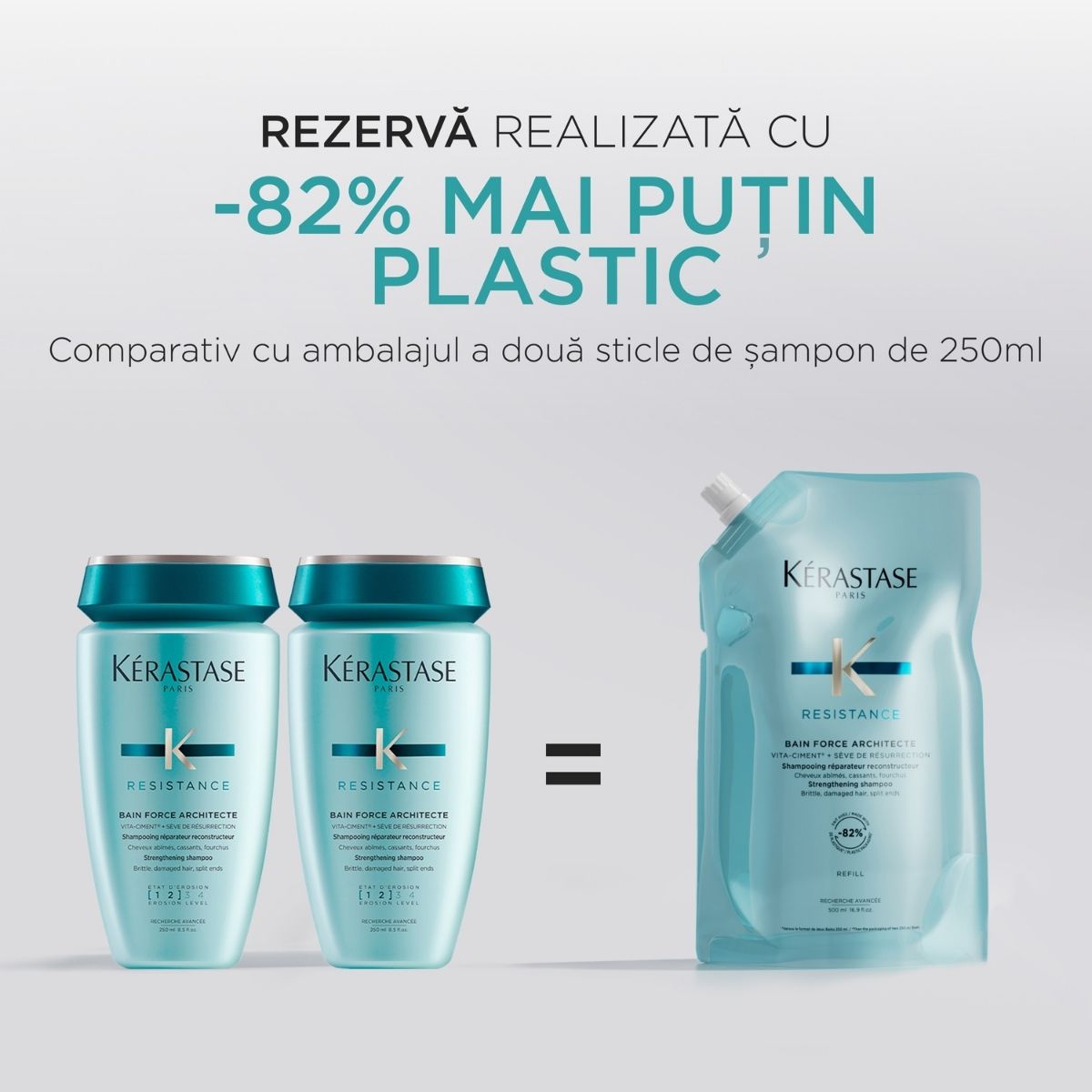Rezerva sampon reconstructor Kérastase Resistance Bain Force Architecte 500ml
