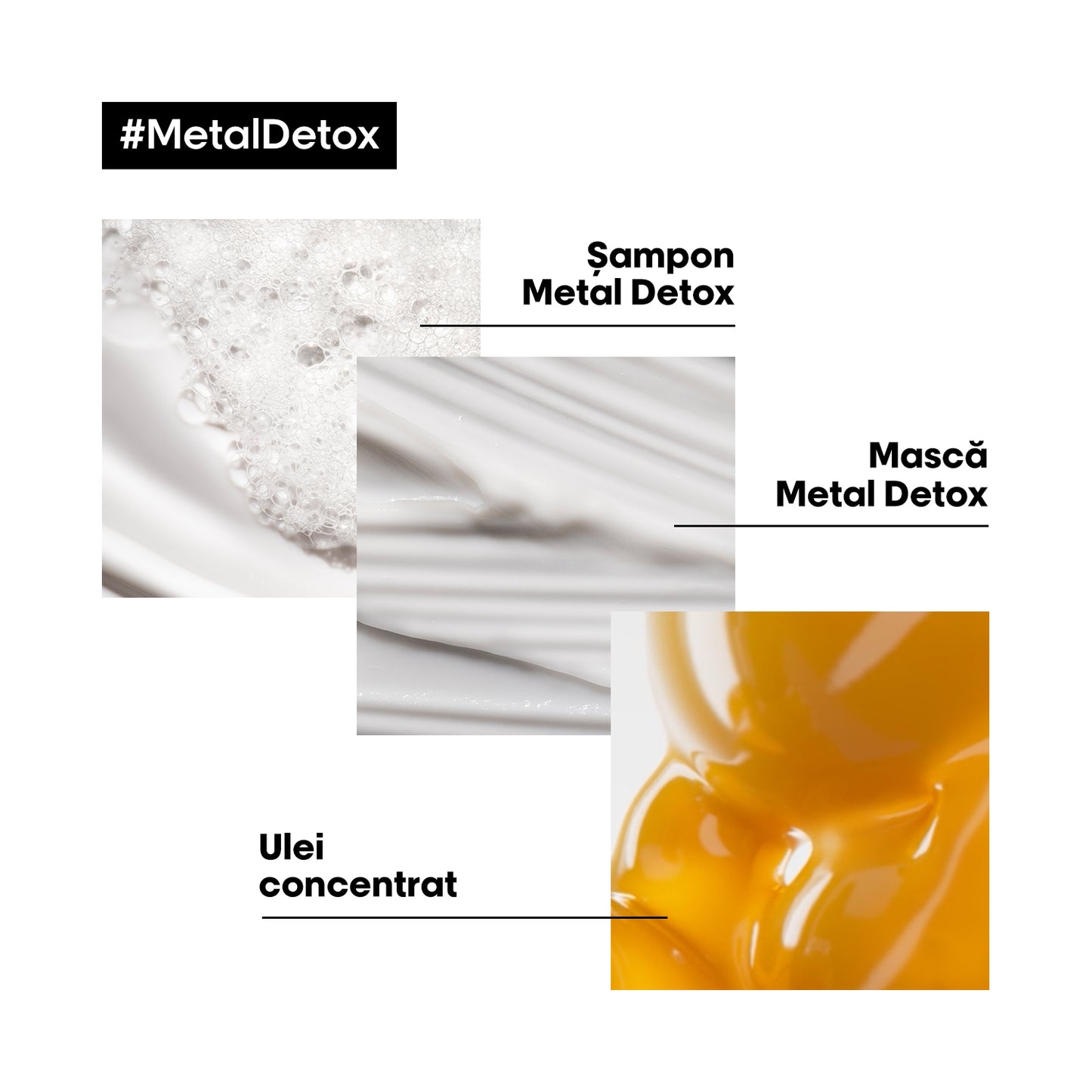 Ulei de par concentrat L’Oréal Professionnel Metal Detox, cu sistem anti-depunere a metalelor, actioneaza impotriva ruperii parului, 50ml