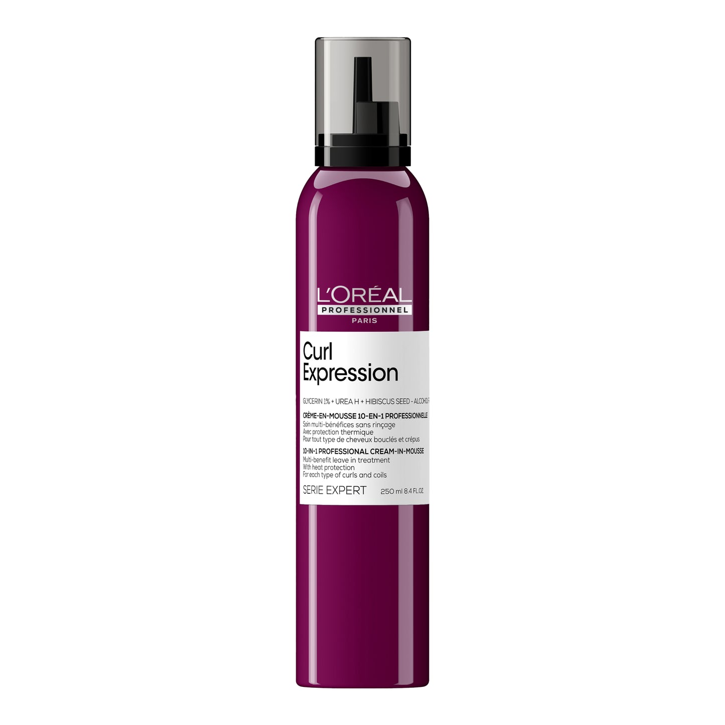 Spuma pentru par ondulat sau cret profesionala L'Oréal Professionnel SE Curl Expression, 10 in 1, hidratare definire, protectie termica, fara sulfati, fara siliconi, vegan, 250ml