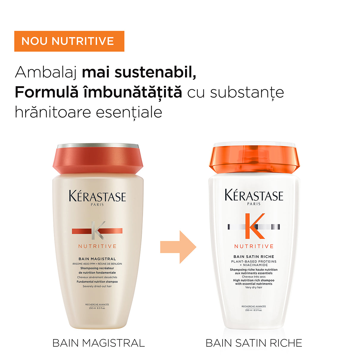 Șampon nutritiv - Kérastase Nutritive Bain Satin Riche - Hrănire pentru păr foarte uscat - 250ml