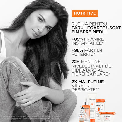 Mască de păr - Kérastase Nutritive Masquintense - Hrănire intensă pentru păr uscat - 200ml