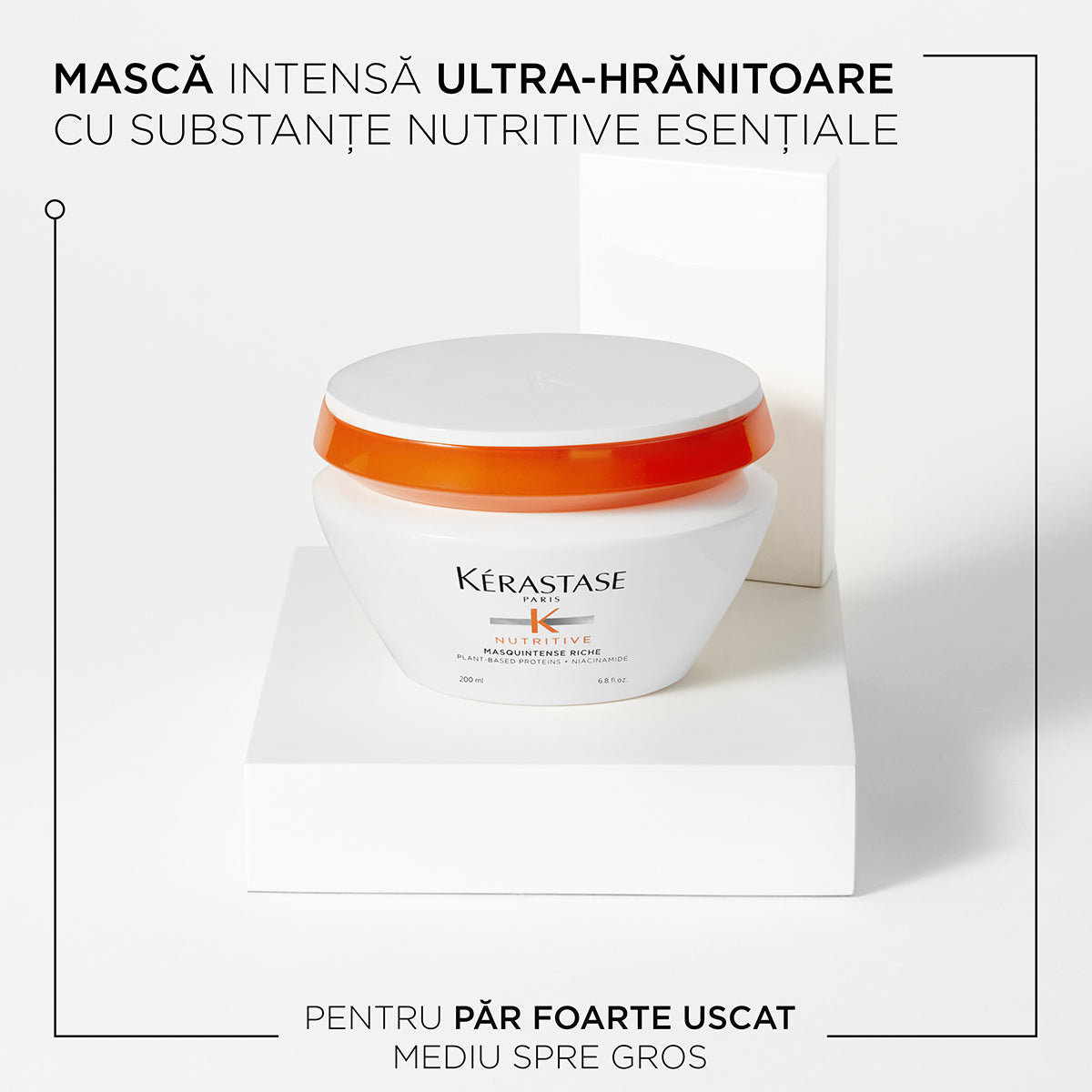 Mască ultra-hrănitoare - Kérastase Nutritive Masquintense Riche - Hrănire pentru păr foarte uscat - 200ml