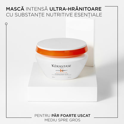 Mască ultra-hrănitoare - Kérastase Nutritive Masquintense Riche - Hrănire pentru păr foarte uscat - 200ml