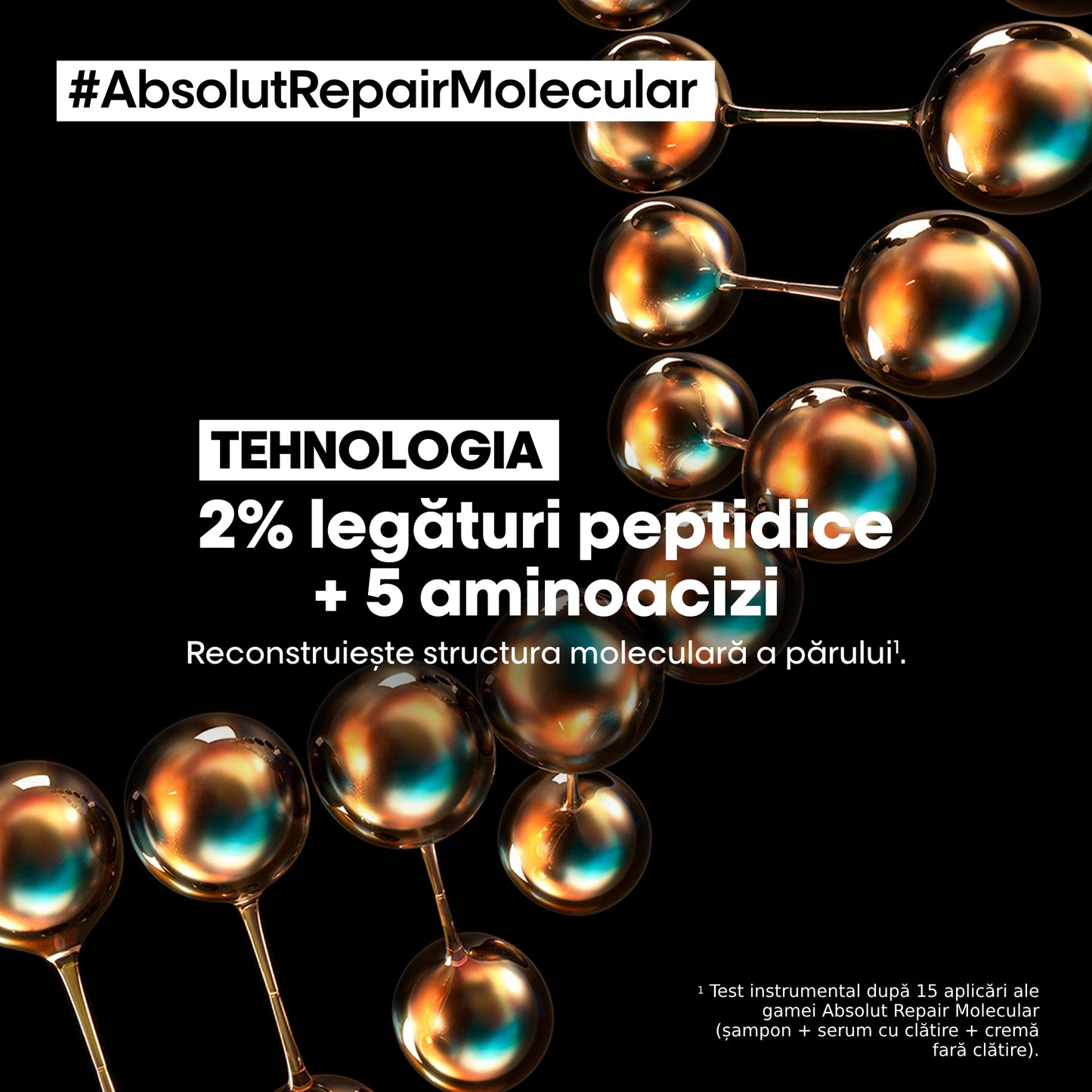 Ser de Păr cu Clătire L’Oreal Professionnel Serie Expert Absolut Repair Molecular pentru Păr Deteriorat - 250 ml