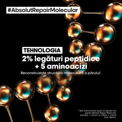 Ser de Păr cu Clătire L’Oreal Professionnel Serie Expert Absolut Repair Molecular pentru Păr Deteriorat - 250 ml