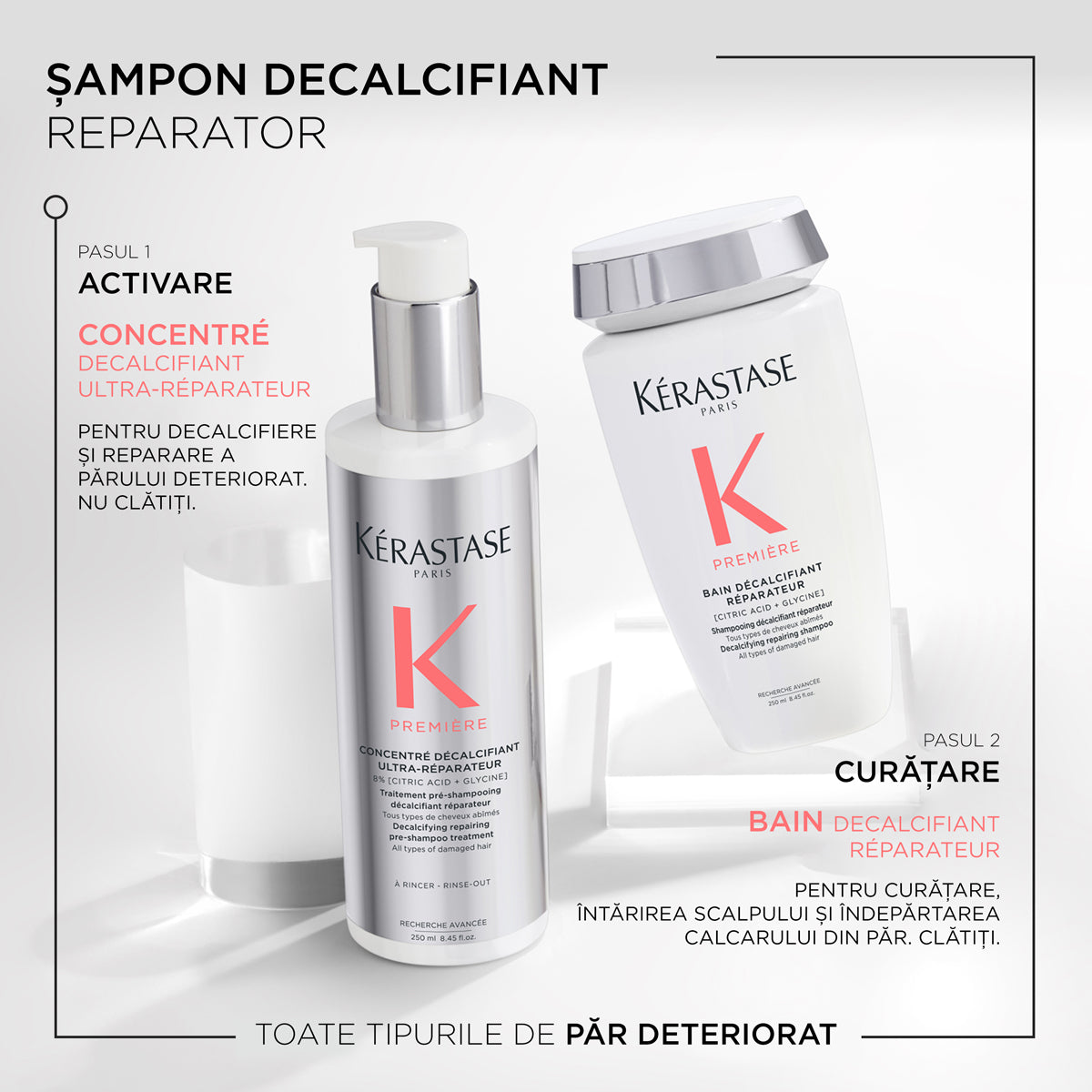 Loțiune Pre-Șampon - Kerastase Premiere Concentre Decalcifiant Ultra-Reparateur - Pentru Păr Deteriorat - 250ml