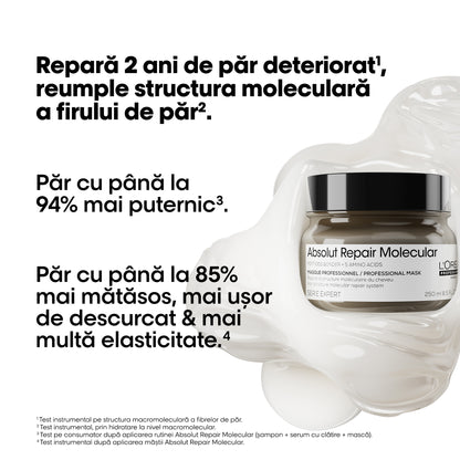 Damaged Hair Mask - L'Oreal Professionnel Serie Expert Absolut Repair Molecular 250ml