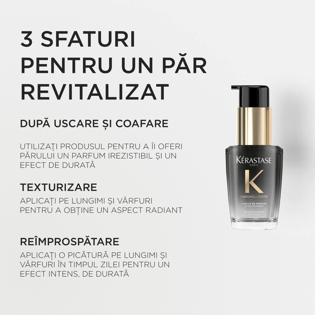 Ulei de par parfumat Kérastase Chronologiste Huile de Parfum ulei de par parfumat, travel size 30 ml