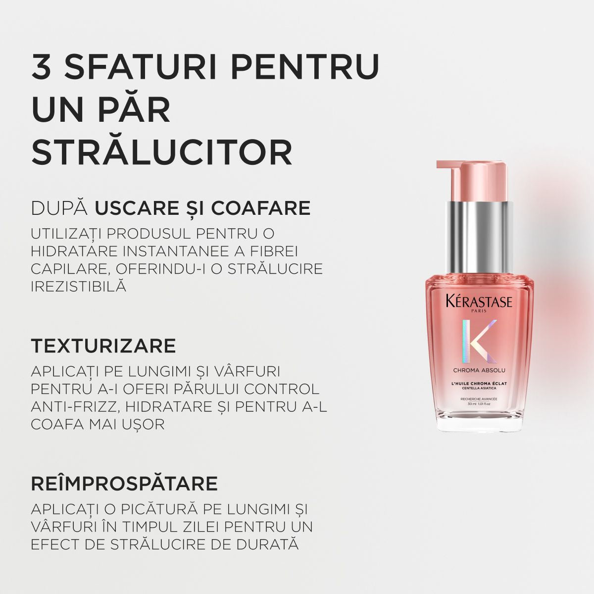 Ulei de par pentru mentinerea culorii - Kerastase Chroma Absolu L'Huile Chroma Eclat - 30 ml