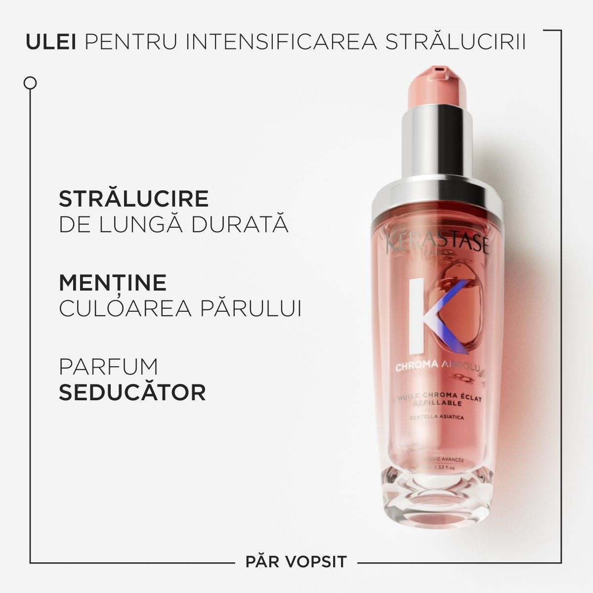 Ulei de par Pentru Stralucire Reincarcabil - Kerastase Chroma Absolu L'Huile Chroma Eclat - 75 ml