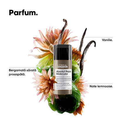 Masca de Păr Leave-in L’Oreal Professionnel Serie Expert Absolut Repair Molecular cu Protecție Termică 50ml Travel Size