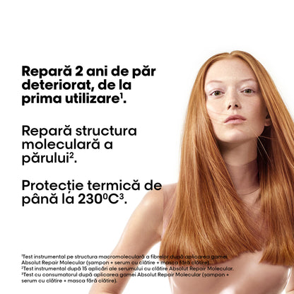 Masca de Păr Leave-in L’Oreal Professionnel Serie Expert Absolut Repair Molecular cu Protecție Termică 50ml Travel Size