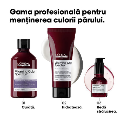 Sampon L’Oreal Professionnel SE Vitamino Color Spectrum Purple, pentru neutralizarea tonurilor de galben, 300ml