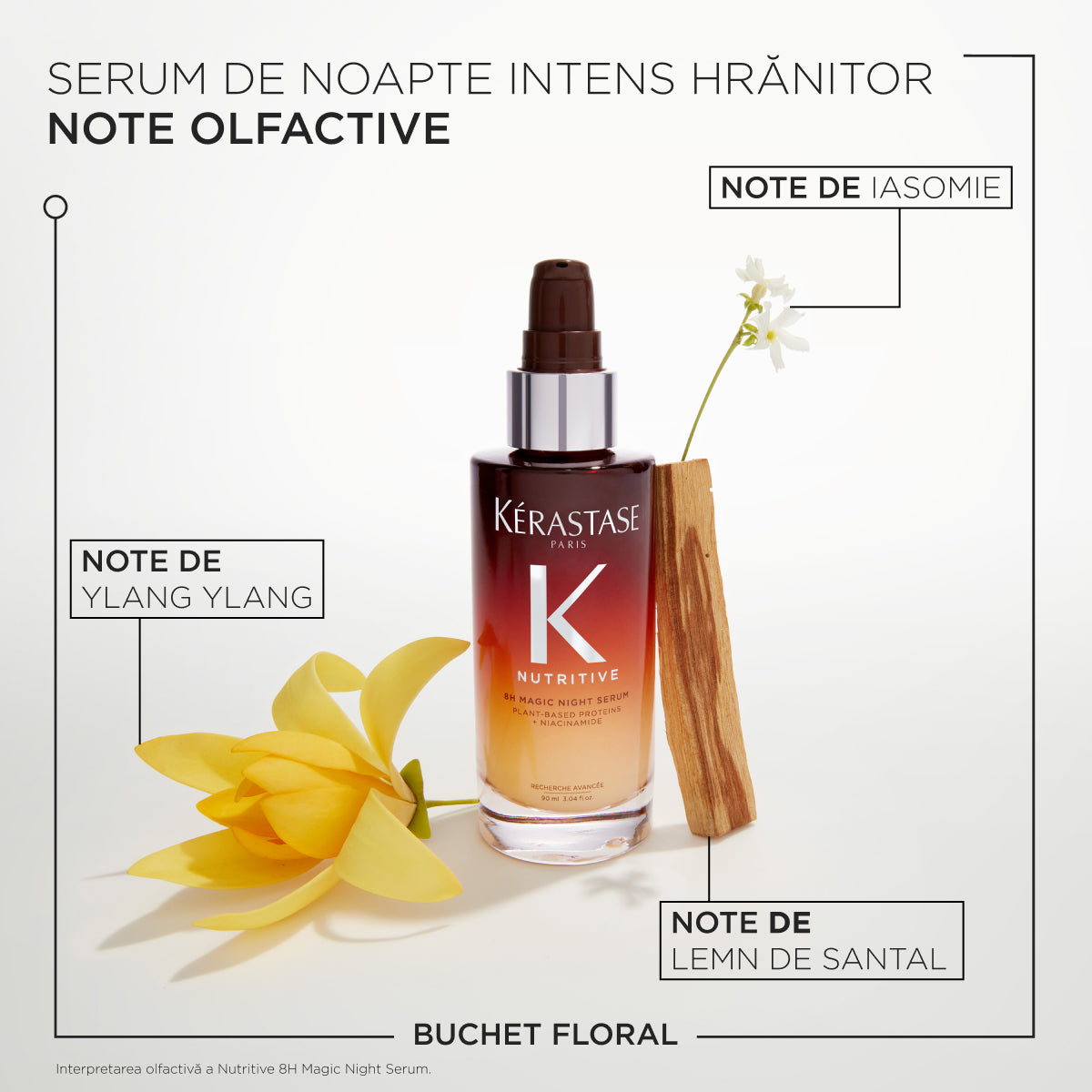 Kérastase Nutritive 8H Magic Night Serum, serum hranitor de noapte pentru par uscat 30 ml