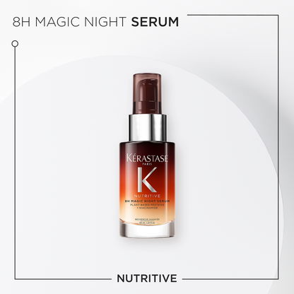 Kérastase Nutritive 8H Magic Night Serum, serum hranitor de noapte pentru par uscat 30 ml