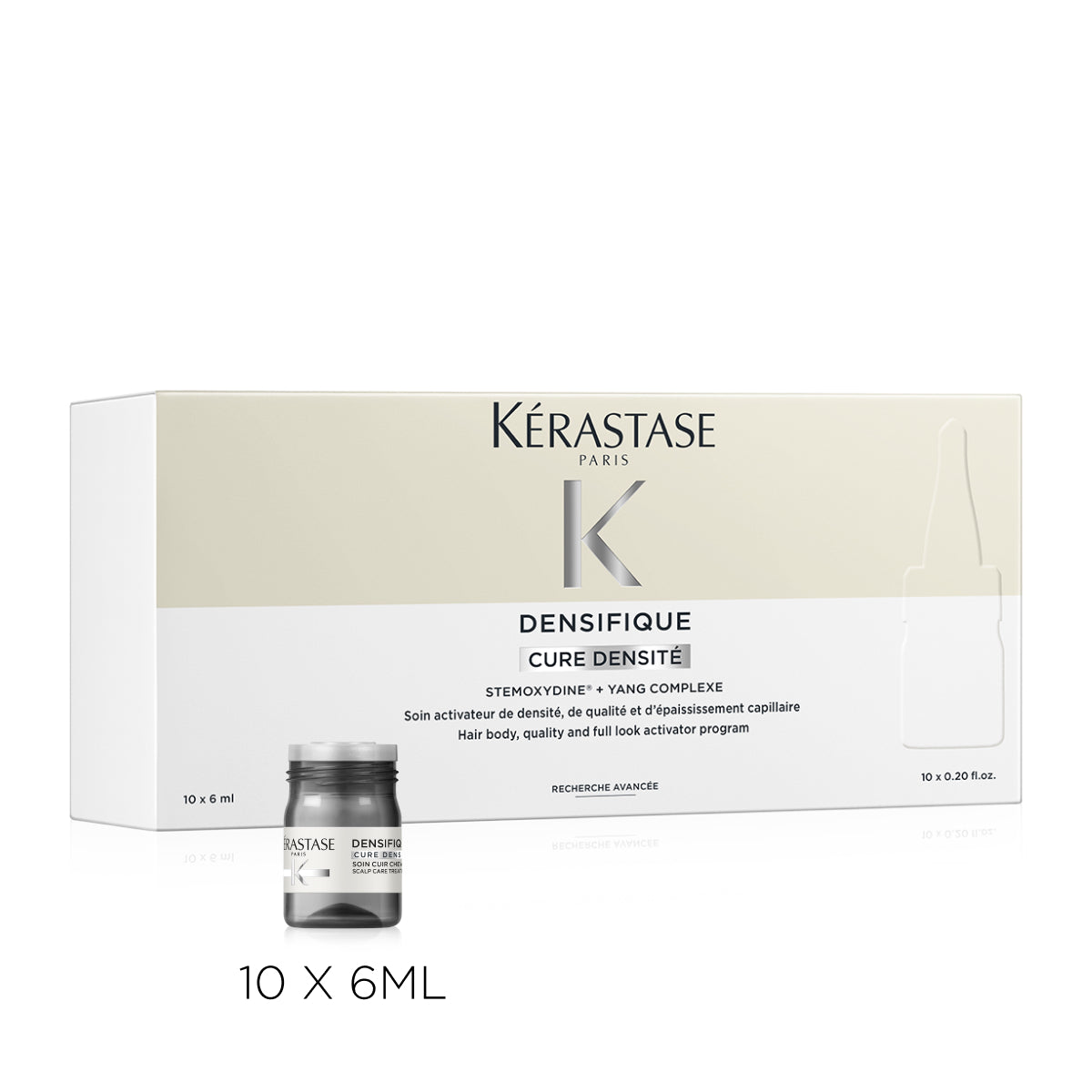 Fiole Kérastase Densifique Cure Densité Ingrijire activa pentru mentinerea densitatii, calitatii si texturii parului 10x6ml