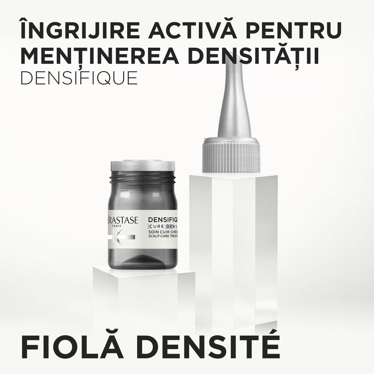 Fiole Kérastase Densifique Cure Densité Ingrijire activa pentru mentinerea densitatii, calitatii si texturii parului 10x6ml