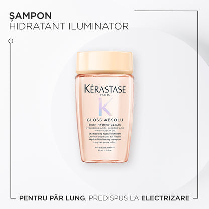 Kérastase Gloss Absolu Bain Hydra-Glaze Sampon pentru par lung, predispus la electrizare 80 ml