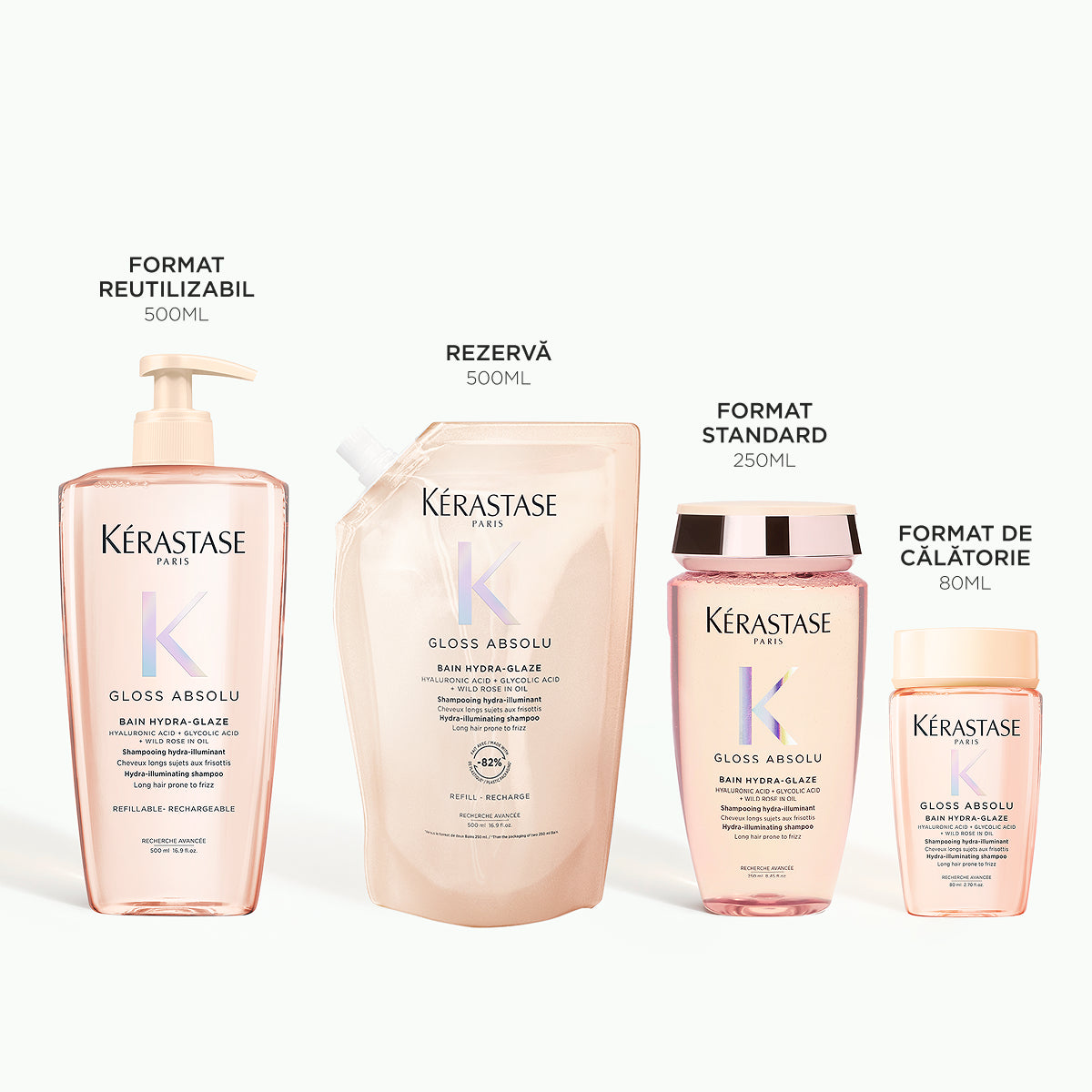 Kérastase Gloss Absolu Bain Hydra-Glaze Sampon pentru par lung, predispus la electrizare 80 ml
