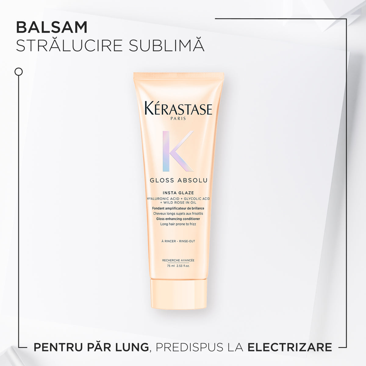 Kérastase Gloss Absolu Insta Glaze Balsam stralucire sublima pentru par lung, predispus la electrizare 75 ml
